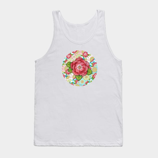 Alpen Rosa Rugosa Tank Top by PatriciaSheaArt